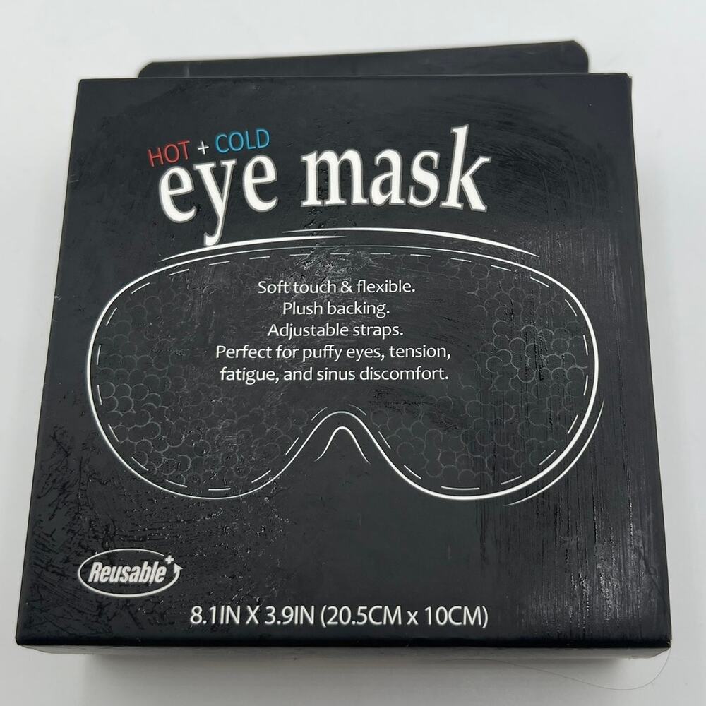 New hot and cold reusable eye mask puffy eyes tension fatigue sinus discomfort